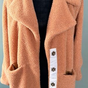 CALIA by Carrie Underwood Beige Sherpa Coat